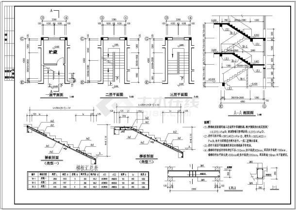 联排三层别墅建筑设计施工图（含效果图）-图二