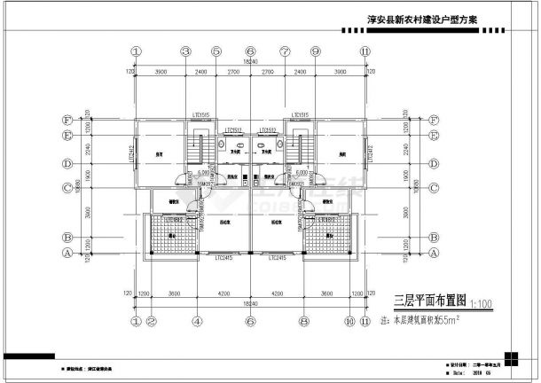 联排式别墅建筑全套设计施工图-图二