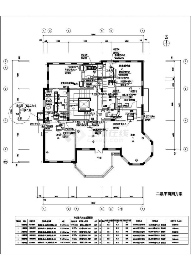 漳州市北河新村某3层砖混结构独栋私人别墅全套建筑设计CAD图纸-图二