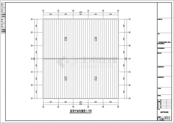四川某石材公司钢结构建筑设计施工图纸-图一