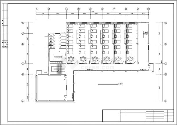 苏州某大型消防站给排水系统设计CAD图纸-图二
