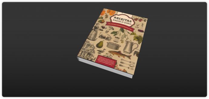 餐具水果封面书籍杂志组合su模型_图1
