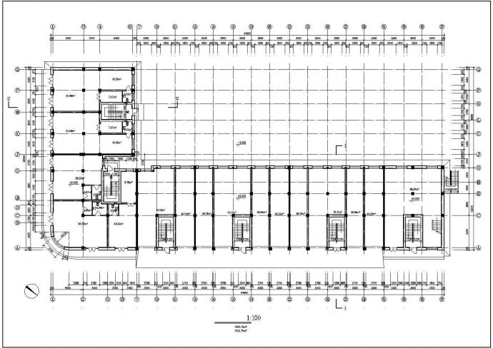 某小区多层住宅建筑设计cad图纸（共10张）_图1