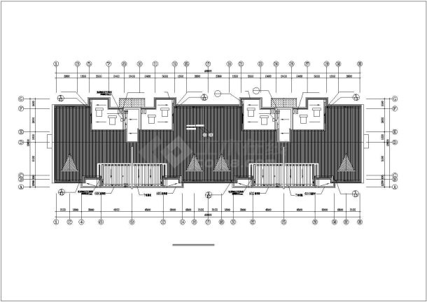 群星花园小区住宅楼建筑设计cad图纸（共12张）-图二