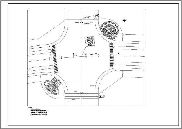 某新修建的道路绿化景观设计详细方案施工CAD图纸_图1