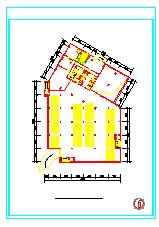 高层豪华宾馆建筑cad设计方案施工图纸(平面、立面)_图1