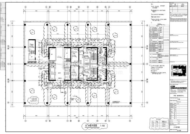 某房地产4号楼高层建筑平面图纸-图一