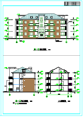 高端公寓建筑全套详细CAD设计施工图纸_图1