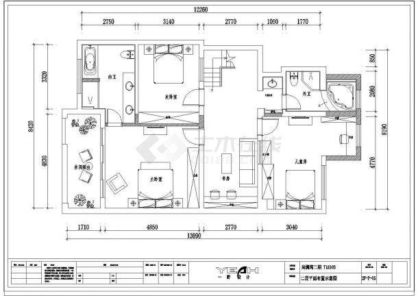 美式别墅420㎡-尚澜湾-大空间小生活装饰设计图-图二