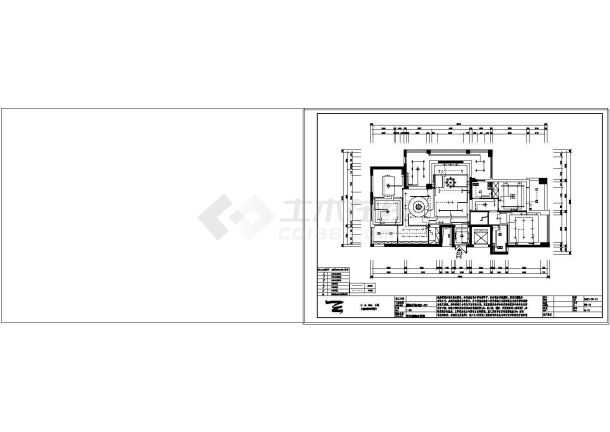 国际公馆(餐厅）装修设计施工图-图一