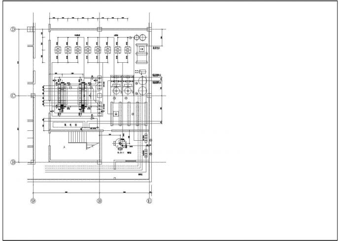 某锅炉房及冷冻房CAD设计构造施工图_图1
