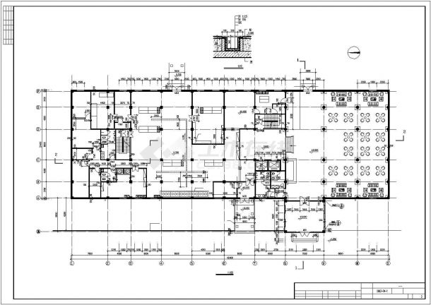 西安市长安区某4层仿古钟楼建筑设计CAD图纸-图二