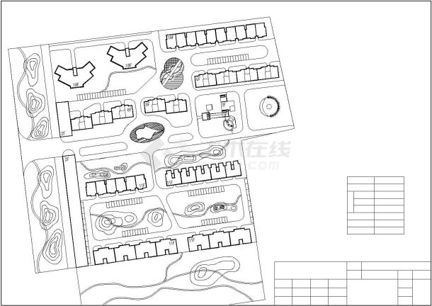 某小区规划CAD详细构造方案图-图二