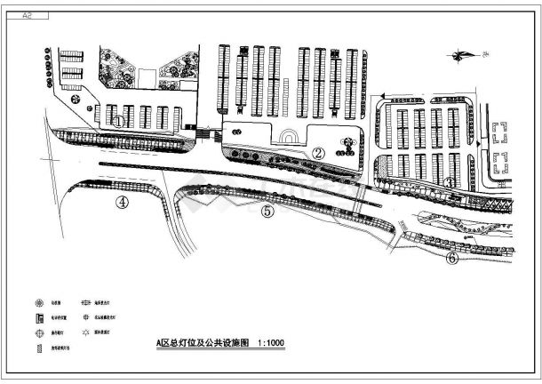 上海市某条地铁线路附近改造某景观大道0A区完整施工图-图二
