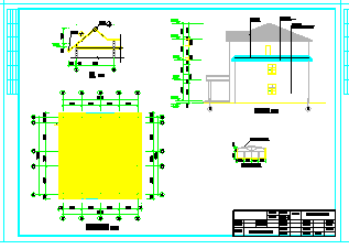 河南某乡卫生院三层综合楼建筑施工图纸（附带效果图）-图一