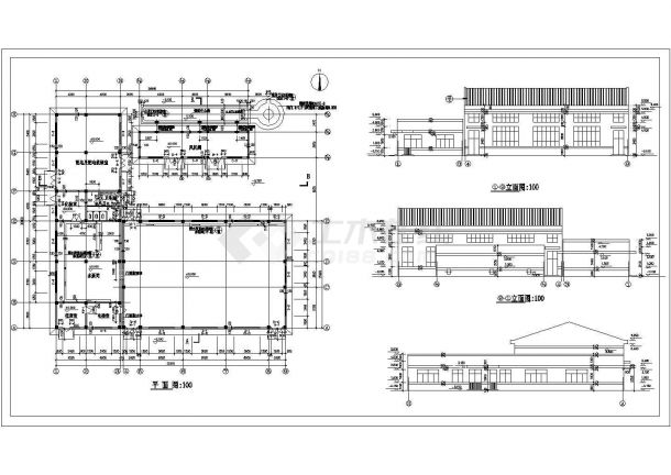 某锅炉房建筑CAD设计完整施工图-图一