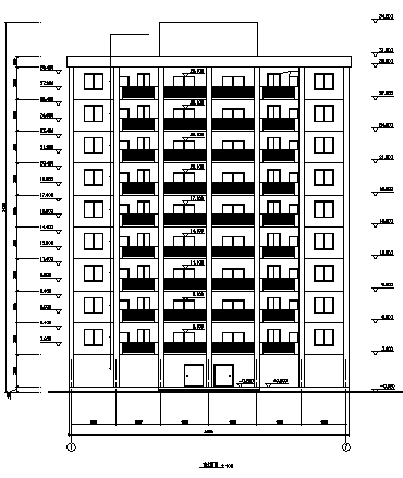 土木工程毕业设计_某10层框架剪力墙结构公寓楼建施cad图(含计算书，毕业设计)-图一