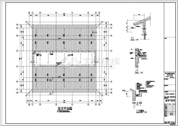 杭州市某寺庙2000平米2层法喜寺建筑设计CAD图纸-图一