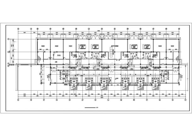 某大型熔炼车间CAD全套设计大样框架结构图纸 -图二