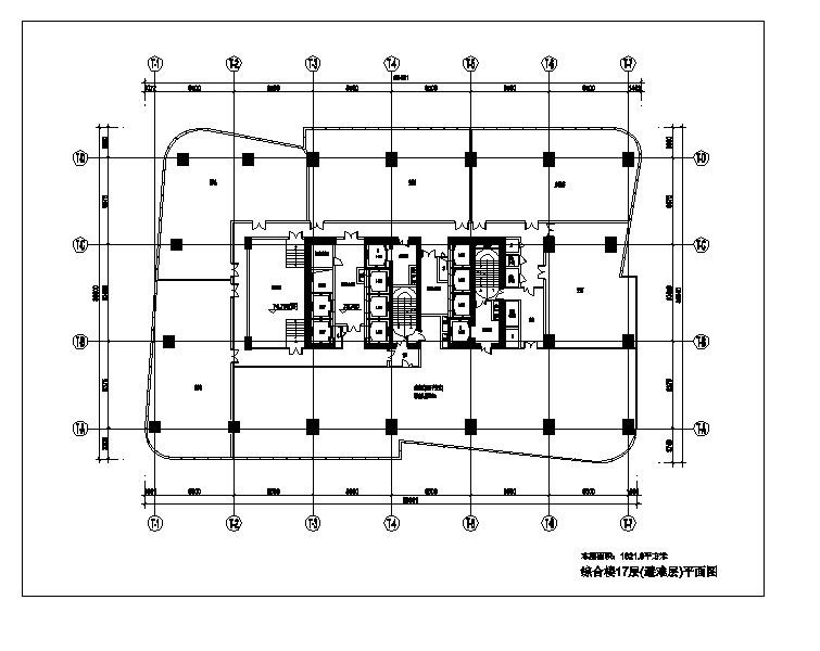 某综合楼办公18-22层平面图