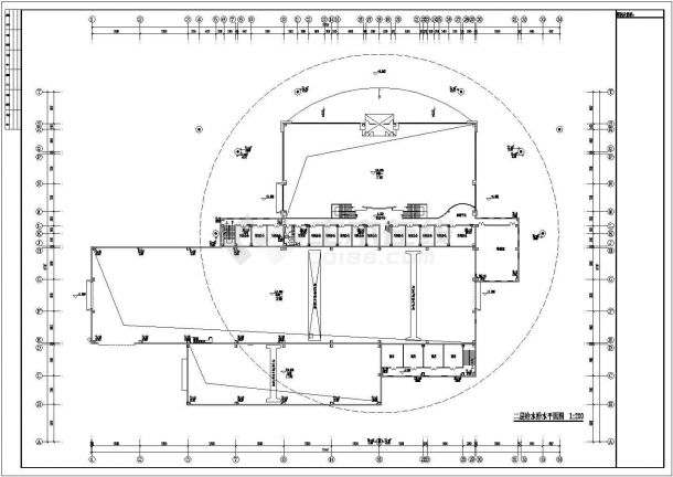 厂房设计_山东某厂房给排水施工图设计CAD图纸-图一