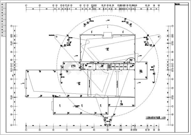 厂房设计_山东某厂房给排水施工图设计CAD图纸-图二