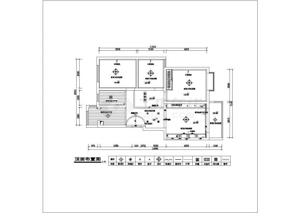 长14米 宽7米 现代风格室内家装设计cad图纸-图二