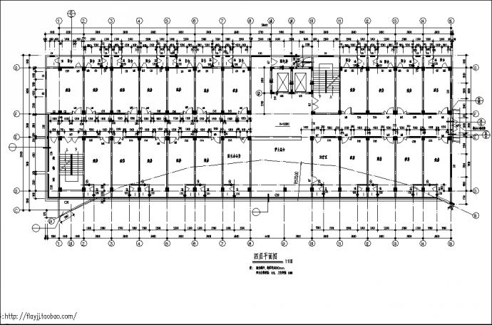 6层医院门诊及住院楼综合楼建筑设计施工cad图纸_图1