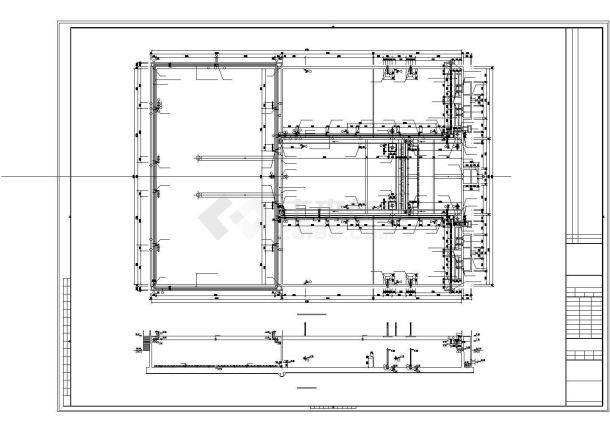[南昌]污水处理厂MSBR工艺cad全套图-图一