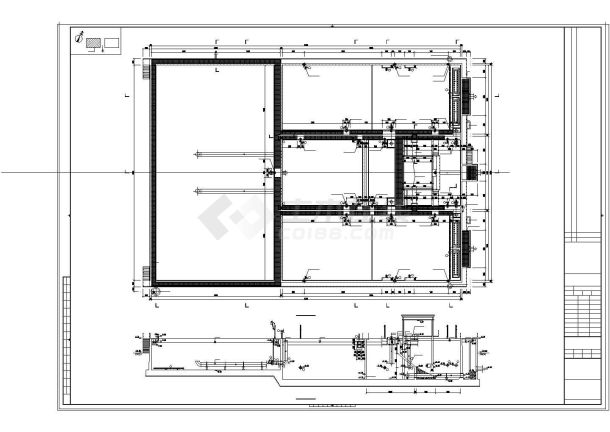 [南昌]污水处理厂MSBR工艺cad全套图-图二