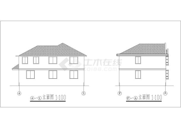 乡村两层别墅建筑设计方案及效果图-图一