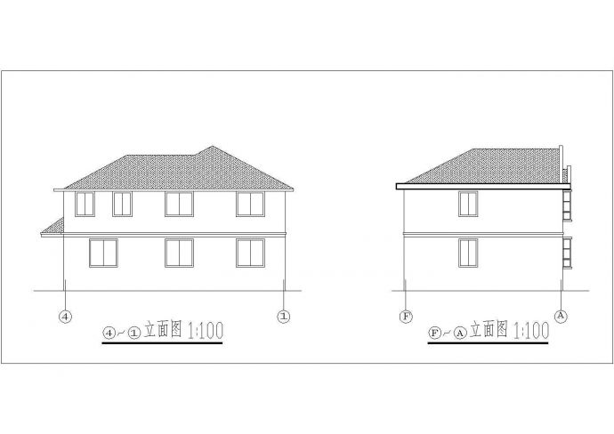 乡村两层别墅建筑设计方案及效果图_图1