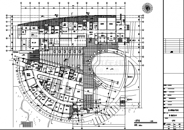 18层34825平米某妇产科医院改扩建一期工程建筑初步设计施工cad图纸-图二