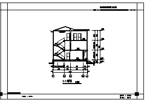住宅设计_三层现代新农村两户联建住宅建筑施工cad图，含效果图_图1