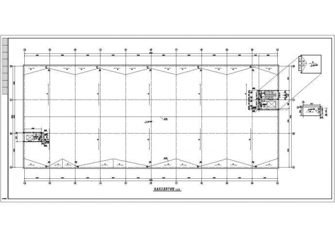 车间设计_某三层装配车间建筑施工CAD图_图1