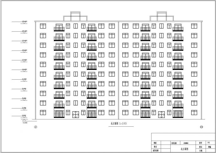 银川市某社区9200平米10层剪力墙填充结构住宅楼建筑和结构设计CAD图纸_图1