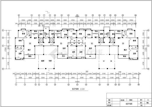 银川市某社区9200平米10层剪力墙填充结构住宅楼建筑和结构设计CAD图纸-图二