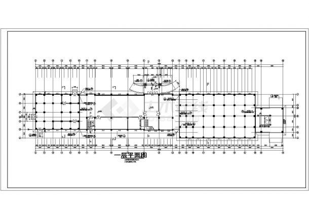 车间设计_某六层面粉制粉车间建筑施工CAD图-图一