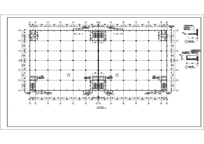 厂房设计_某两层厂房建筑施工图设计CAD图_图1