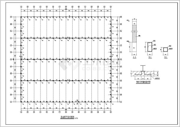 厂房设计_钢结构厂房建施结施工CAD图-图二