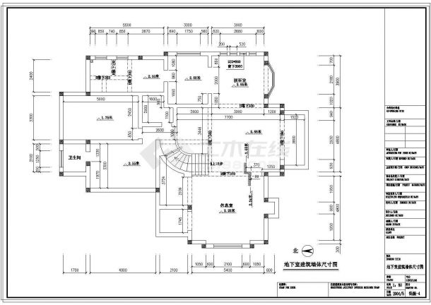 上海某独栋双层别墅室内装修施工图（含效果）-图一