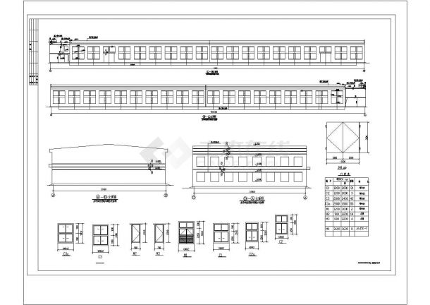厂房设计_某两层面粉厂房建筑施工CAD图-图一
