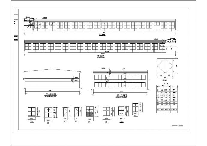 厂房设计_某两层面粉厂房建筑施工CAD图_图1