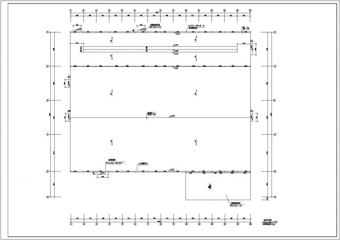 厂房设计_某单层轻钢结构纸口制造厂施工CAD图_图1