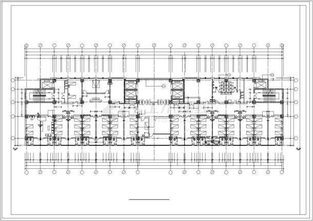 某市医院设计cad建筑施工图纸-图二