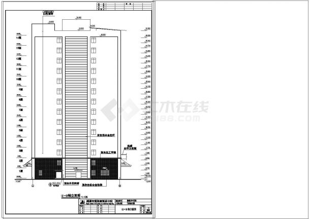 溆浦县医院建筑全套设计施工图（含设计说明）-图一