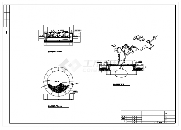 某公园景观规划设计cad图(含总平面图，共二十三张)-图一