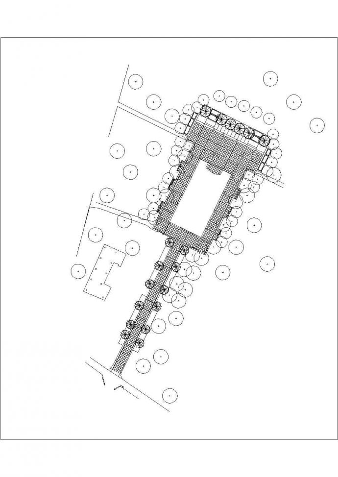 武汉市汉口区某湿地公园景观规划设计CAD图纸_图1