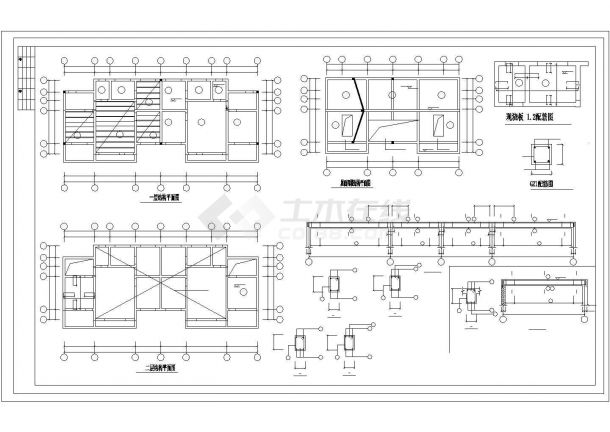 厦门市思明区张家村某370平米2层砖混结构民居住宅楼建筑设计CAD图纸-图一