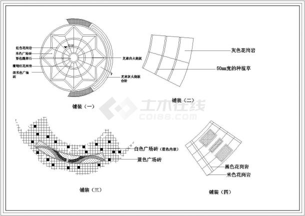 某观景平台规划设计详细施工方案CAD图纸-图一